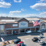 Lake Drive Plaza Kroger storefront and parking.