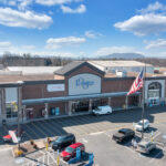 Lake Drive Plaza Kroger storefront and parking.