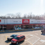 Rushville Plaza JT's Closeout and True Value storefronts.
