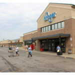 Woodland Crossing, Kroger main entrance side view.