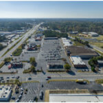 Merchants Square, Kroger Fuel, Bethsaida Rd entrance, aerial view.