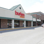 Burke's Outlet entrance at Crawfordsville Square.