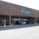 Kroger entrance at Crawfordsville Square.