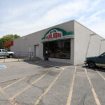 Papa John's Pizza storefront at Crawfordsville Square.