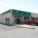 Corner view of Pet Supplies Plus at Crawfordsville Square.